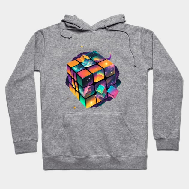 cosmic rubik's cube Hoodie by Evgeny